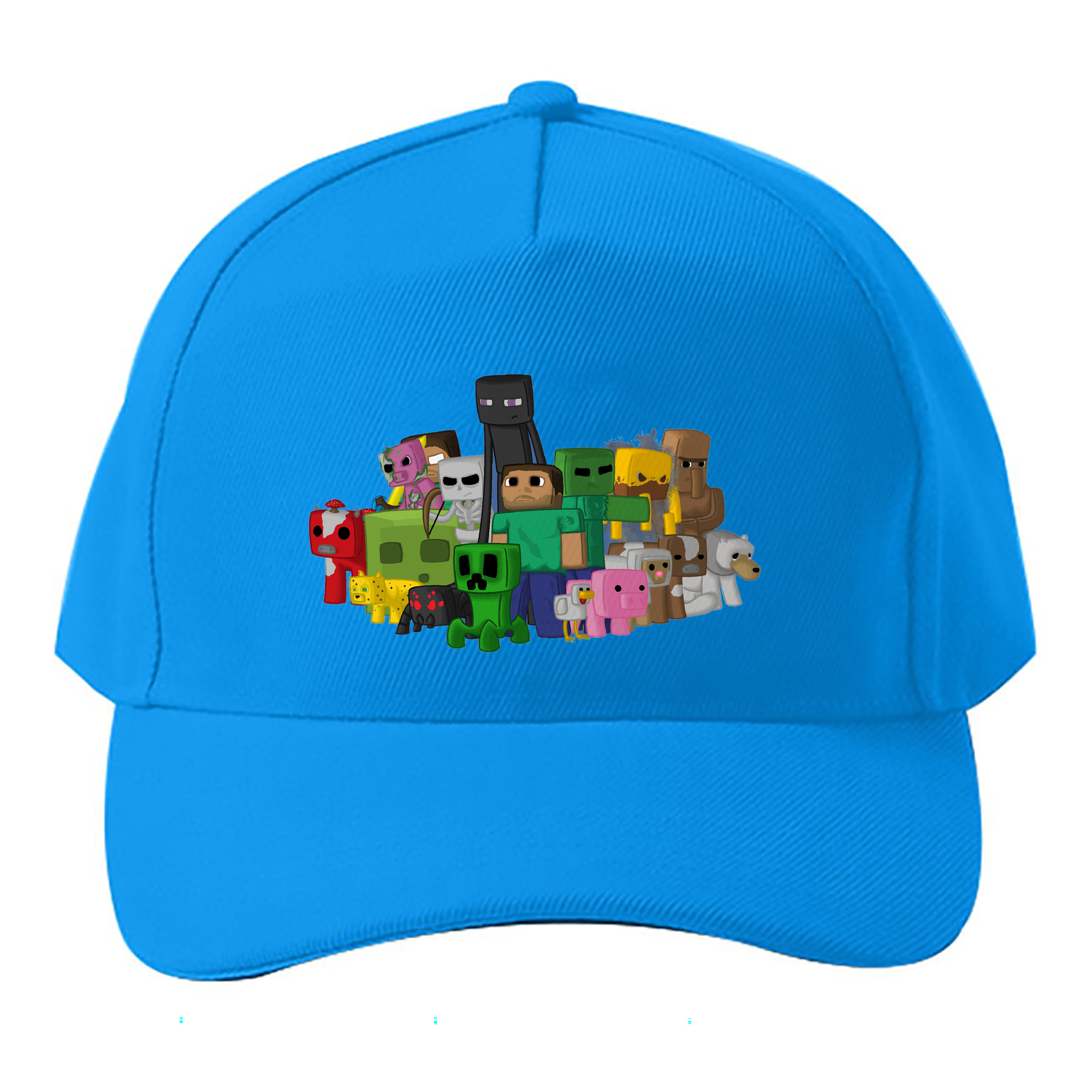 （画像用） マインクラフト ブロックの世界 Minecraft MC Block world ベースボールキャップ 綿100％ 男女兼用 帽子 スポーツ